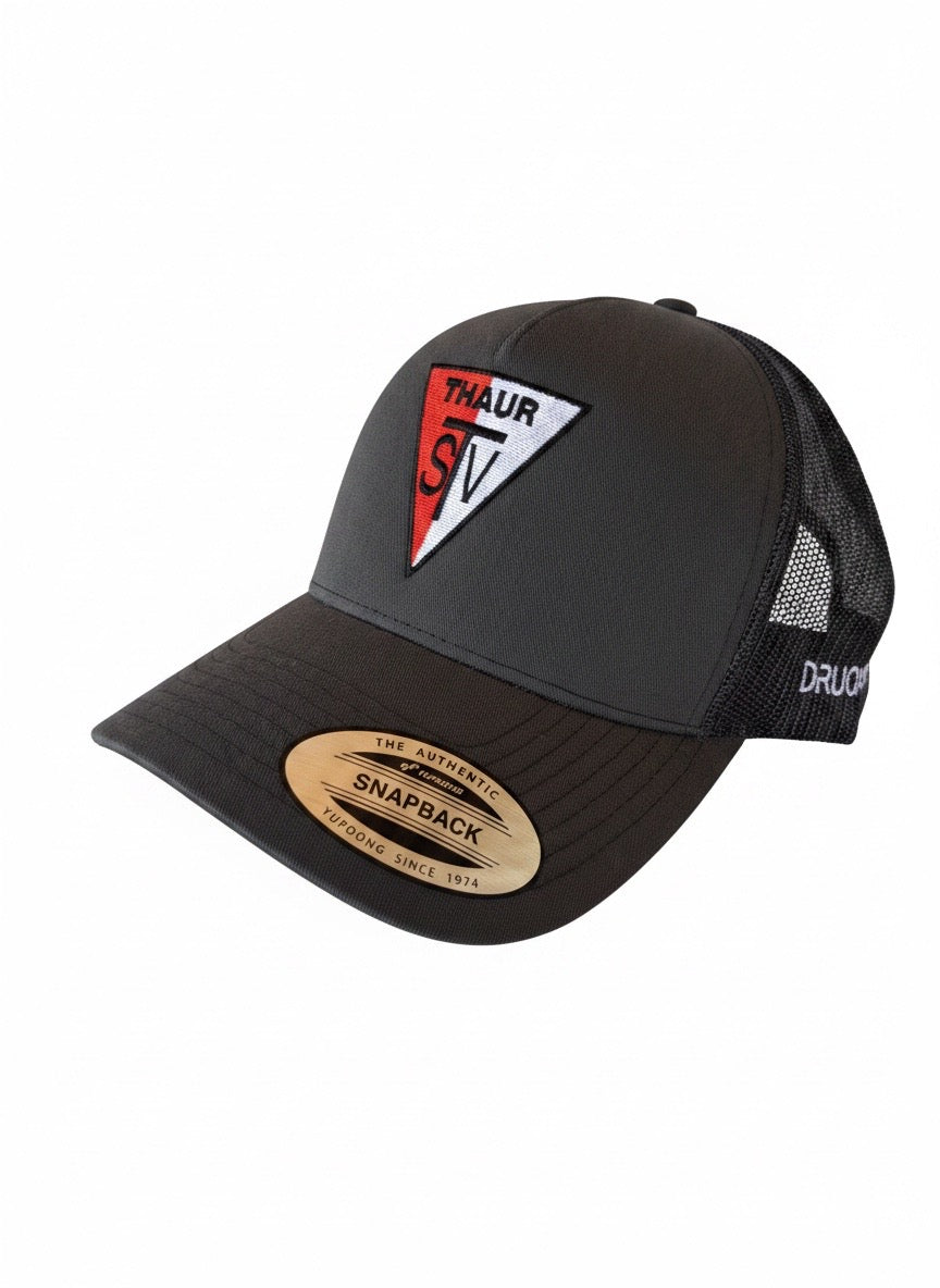Trucker Cap SV Thaur Grau/Schwarz – Frontansicht