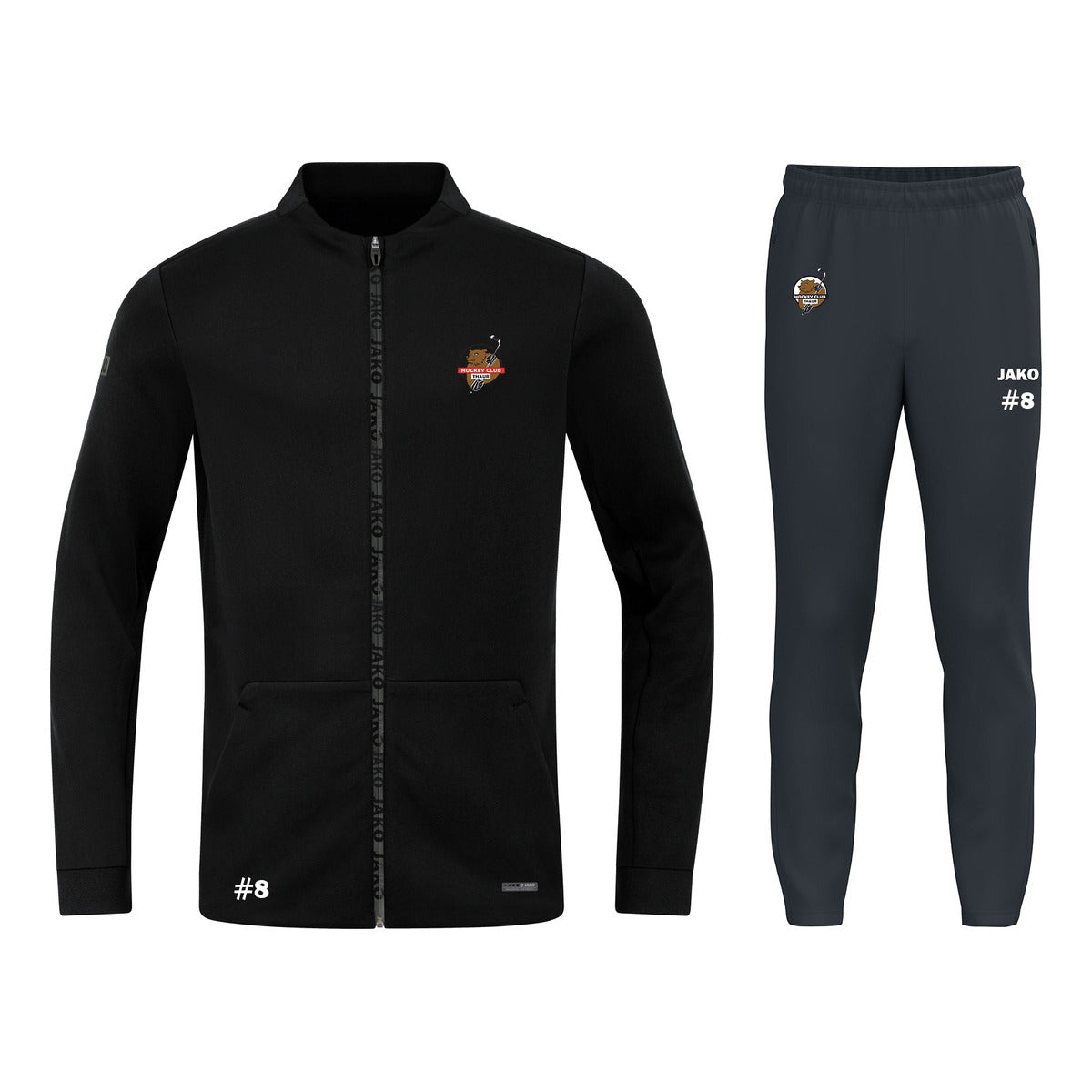 HCT Set: Jacke Pro Casual + Trainingshose Grau