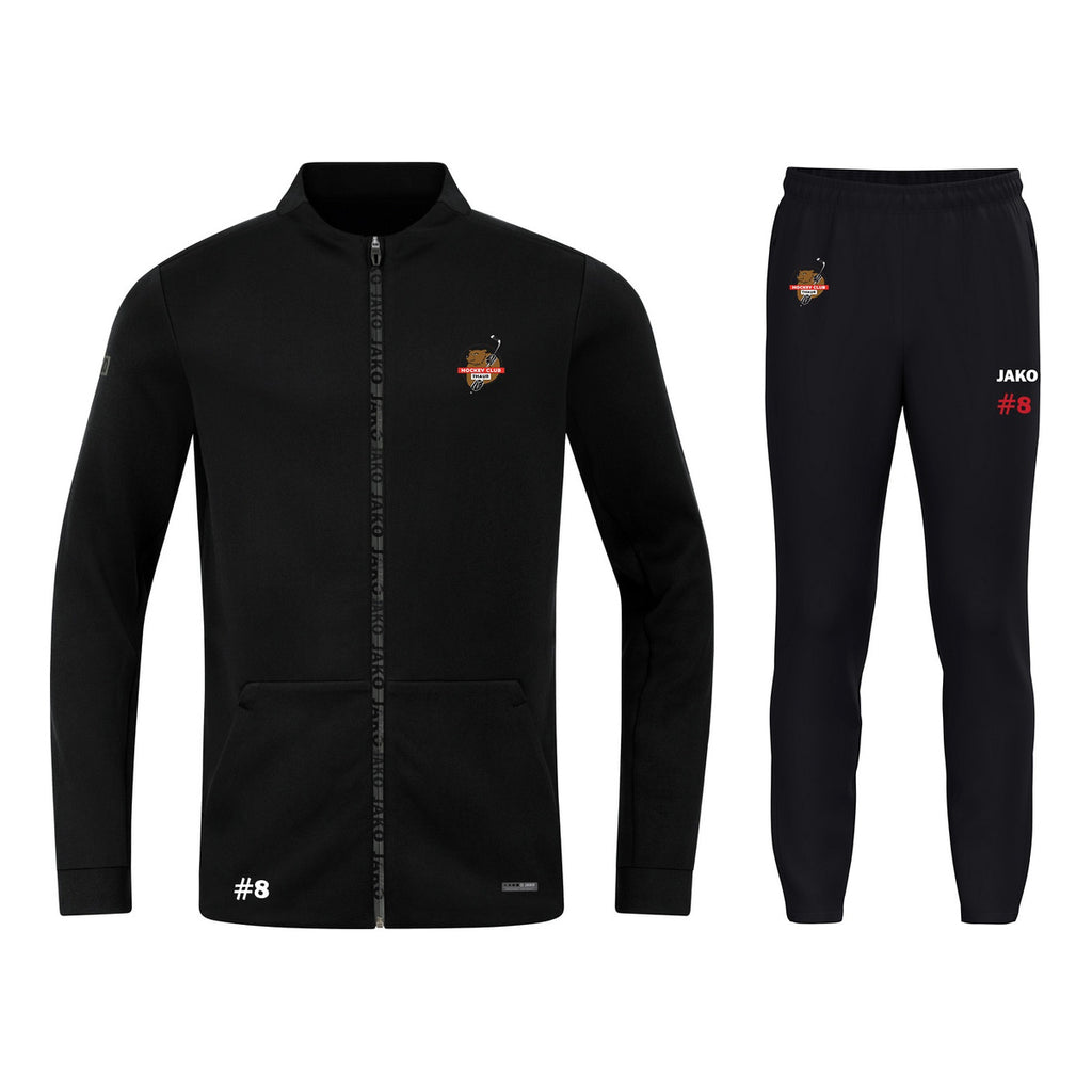 HCT Set: Jacke Pro Casual + Trainingshose Schwarz