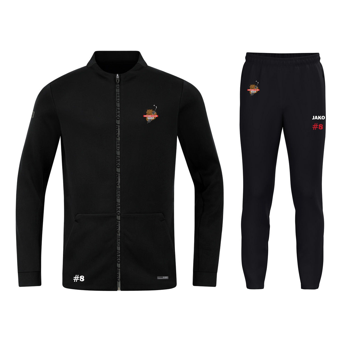 HCT Set: Jacke Pro Casual + Trainingshose Schwarz